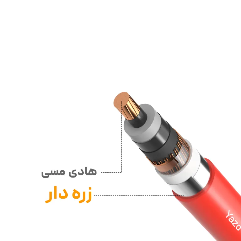 کابل فشار متوسط مسی زره دار